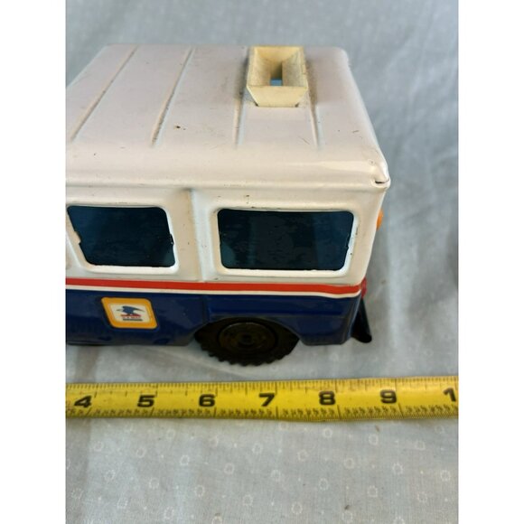 VTG 1970s USPS US Mail Postal Metal Jeep Coin Bank, Western Stamping Corp. Korea - Picture 3 of 9